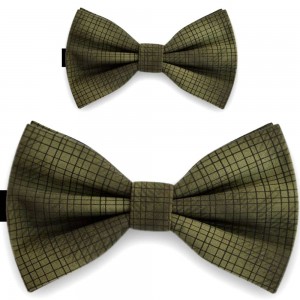 Papioane tata fiu, verde crom, imprimeu window pane